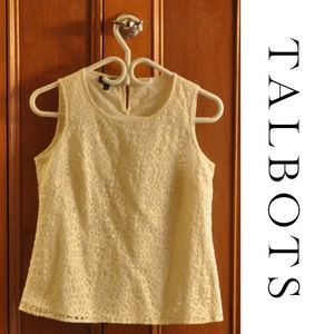 Talbots Lace Sleeveless Top Size 4P Petites